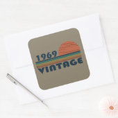 Sticker Carré Né en 1969 anniversaire vintage (Enveloppe)