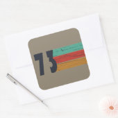 Sticker Carré Né en 1973 cadeau d'anniversaire vintage (Enveloppe)