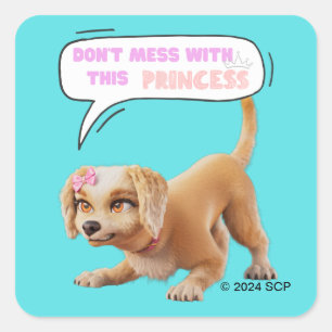 Sticker Carré Ne manquez pas cette princesse