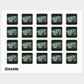 Sticker Carré Ne manquez pas le vaudou (Feuille)