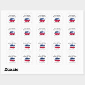 Sticker Carré Ne me blâme pas ! J'ai voté libertarien. (Feuille)