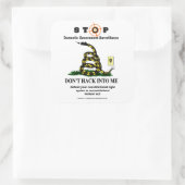 Sticker Carré Ne me piratez pas (Sac)