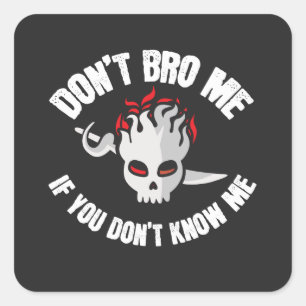 Sticker Carré Ne m'embrasse pas