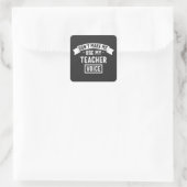 Sticker Carré ne m'oblige pas à utiliser ma voix d'enseignant (Sac)