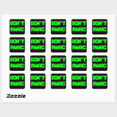 Sticker Carré Ne paniquez pas (Feuille)