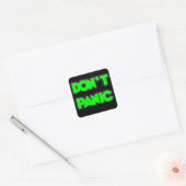 Sticker Carré Ne paniquez pas (Enveloppe)
