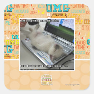 Sticker Carré Ne peut pas répondre