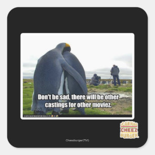 Sticker Carré Ne sois pas triste