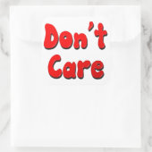 Sticker Carré Ne t'en fiche pas (Sac)