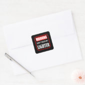 Sticker Carré ne touche pas mon briquet (Enveloppe)