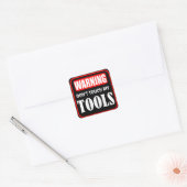 Sticker Carré ne touchez pas à mes outils (Enveloppe)