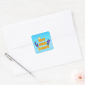 Sticker Carré ne vous inquiétez pas (Enveloppe)