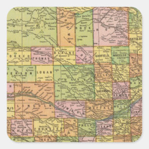 Sticker Carré Nebraska 2