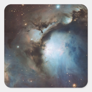 Sticker Carré Nébuleuse d'Orion Messier 78 Photo de l'Espace Rée