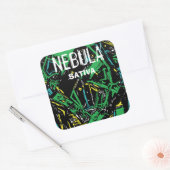STICKER CARRÉ NÉBULEUSE SATIVA (Enveloppe)