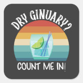 Sticker Carré Nécrologie sèche - Comptez-Moi - Coucher de soleil (Devant)