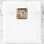 Sticker Carré Nefertari est amené devant le dieu (Sac)