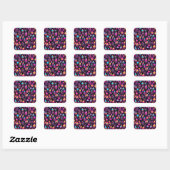 Sticker Carré Neon Birthday Sweets (Feuille)