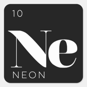 Sticker Carré Néon de //d'autocollant d'éléments de Tableau