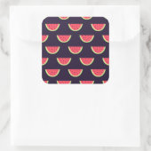 Sticker Carré Neon Watermelon on Purple Pattern (Sac)