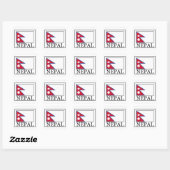 Sticker Carré Népal (Feuille)