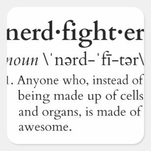 Sticker Carré Nerdfighter ?