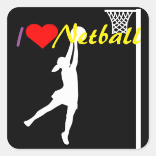 Sticker Carré Net-ball d'amour du tireur I de but