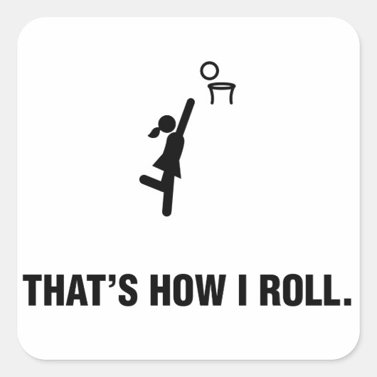 Sticker Carré Netball (Devant)