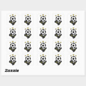 Sticker Carré Nettoyages de soccer (Feuille)