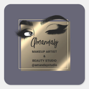 Sticker Carré Nettoyant à lash maquillage Beauté Shop Merci Smok