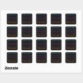 Sticker Carré Neurodiversité colorée (Feuille)