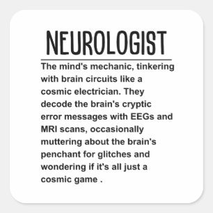 Sticker Carré Neurologue