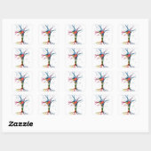 Sticker Carré neurone pyramidal dans le néocortex (Feuille)