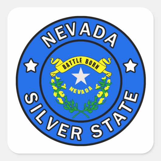 Sticker Carré Nevada (Devant)