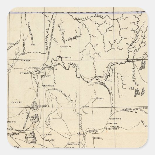 Sticker Carré Nevada (Devant)