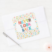 Sticker Carré Never Look (Enveloppe)