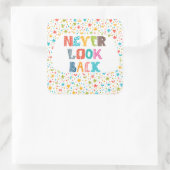 Sticker Carré Never Look (Sac)