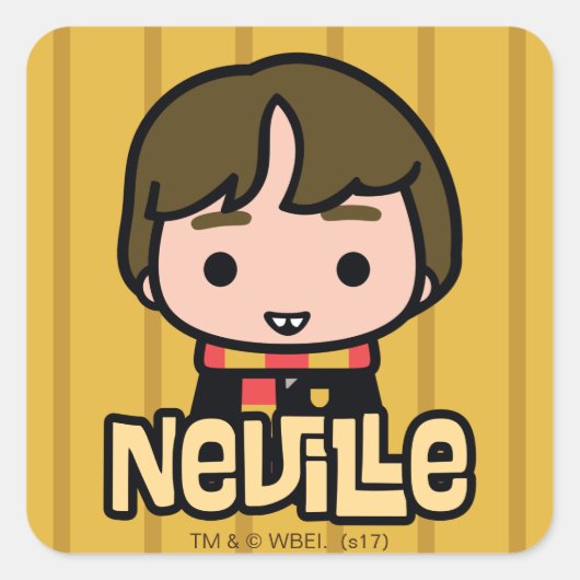Sticker Carré Neville Longbottom dessin personnage Art (Devant)