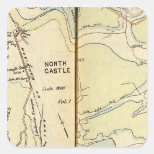 Sticker Carré New Castle, New York 3