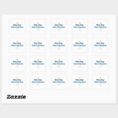 Sticker Carré New Day, New Chances" Minimalist (Feuille)
