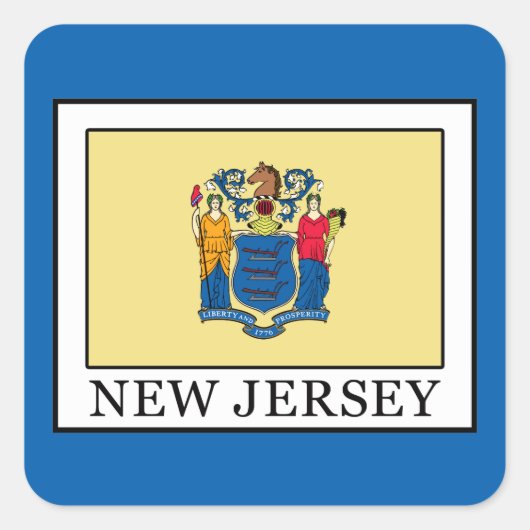 Sticker Carré New Jersey (Devant)