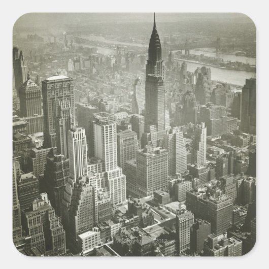 Sticker Carré New York (Devant)