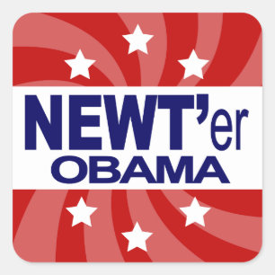 Sticker Carré NEWT Gingrich 2012