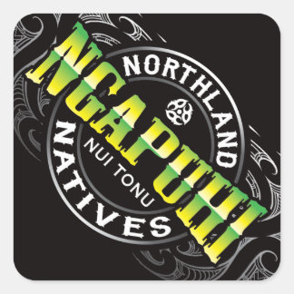 Sticker Carré Ngapuhi Lifer Chrome