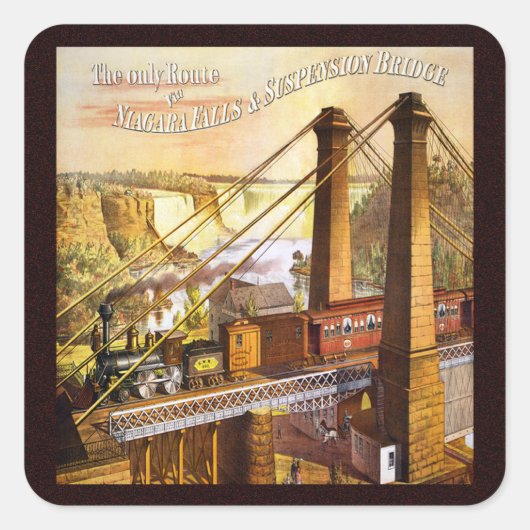 Sticker Carré Niagara Falls New York (Devant)