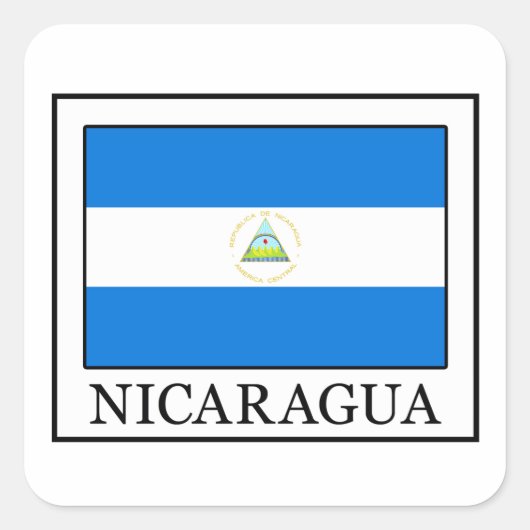 Sticker Carré Nicaragua (Devant)