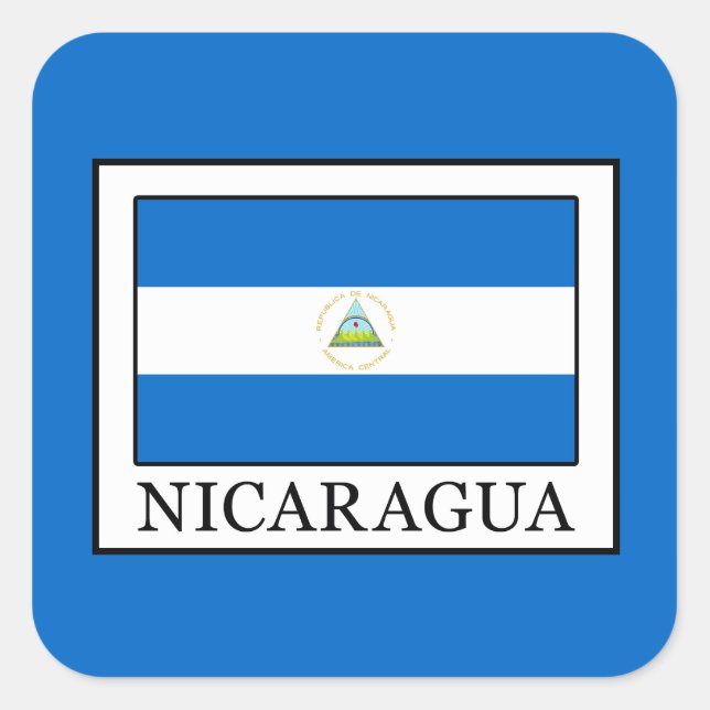 Sticker Carré Nicaragua (Devant)
