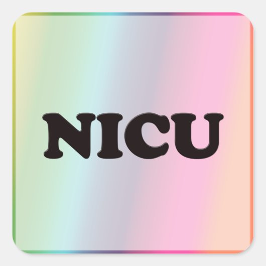 STICKER CARRÉ NICU (Devant)