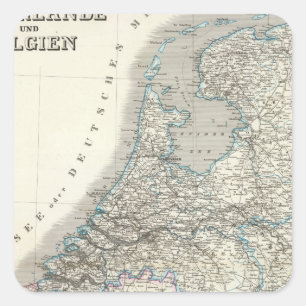 Sticker Carré Niederlande, Belgique - Pays-Bas, Belgique