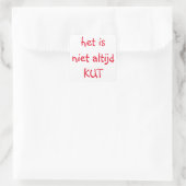 Sticker Carré Niet altijd (Sac)